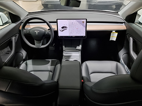 전기차 테슬라 모델Y Tesla ModelY 자동차내장 차체내장 자동차실내 자동차인테리어 인테리어 운전석 동승석 조수석